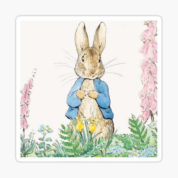 Item preview, Beatrix Potter Peter Rabbit and Flowers Illustration  designed and sold by Pinkmagenta.