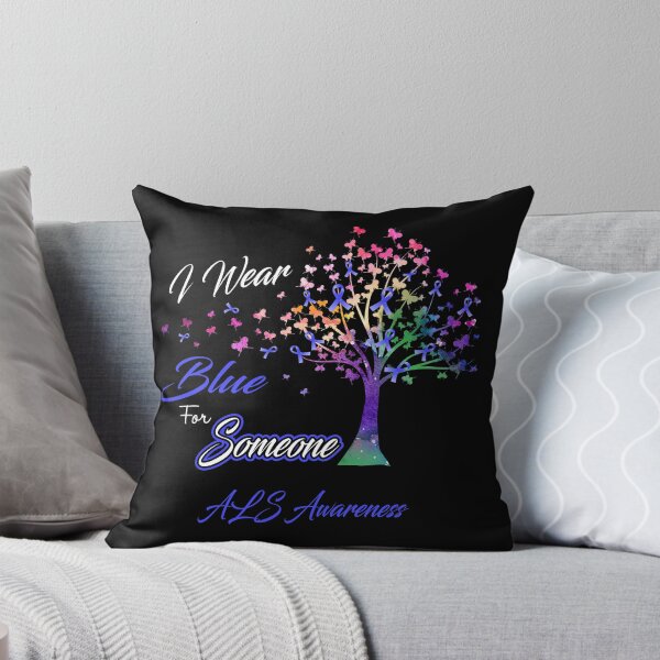 Item preview, Ribbon Tree I Wear Blue For Someone ALS Awareness designed and sold by Tadmab.