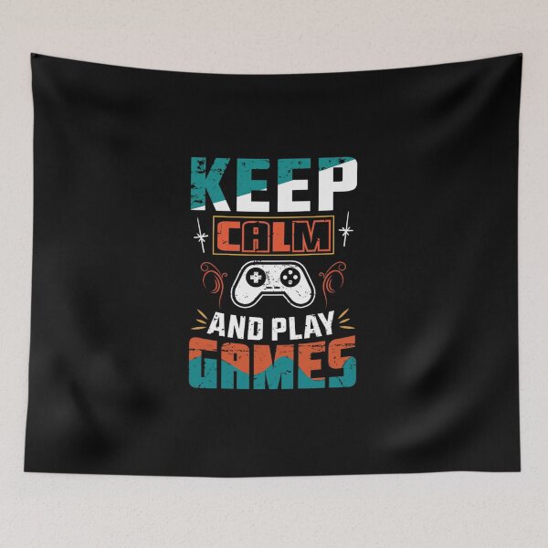 Item preview, Funny Gamer Keep Calm And Play Games designed and sold by MARCOS LILI.
