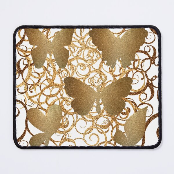 Item preview, BUTTERFLY GOLD-SWIRL PATTERN designed and sold by Kwayako.