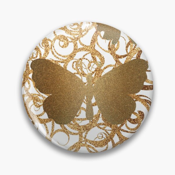 Item preview, BUTTERFLY GOLD-SWIRL PATTERN designed and sold by Kwayako.