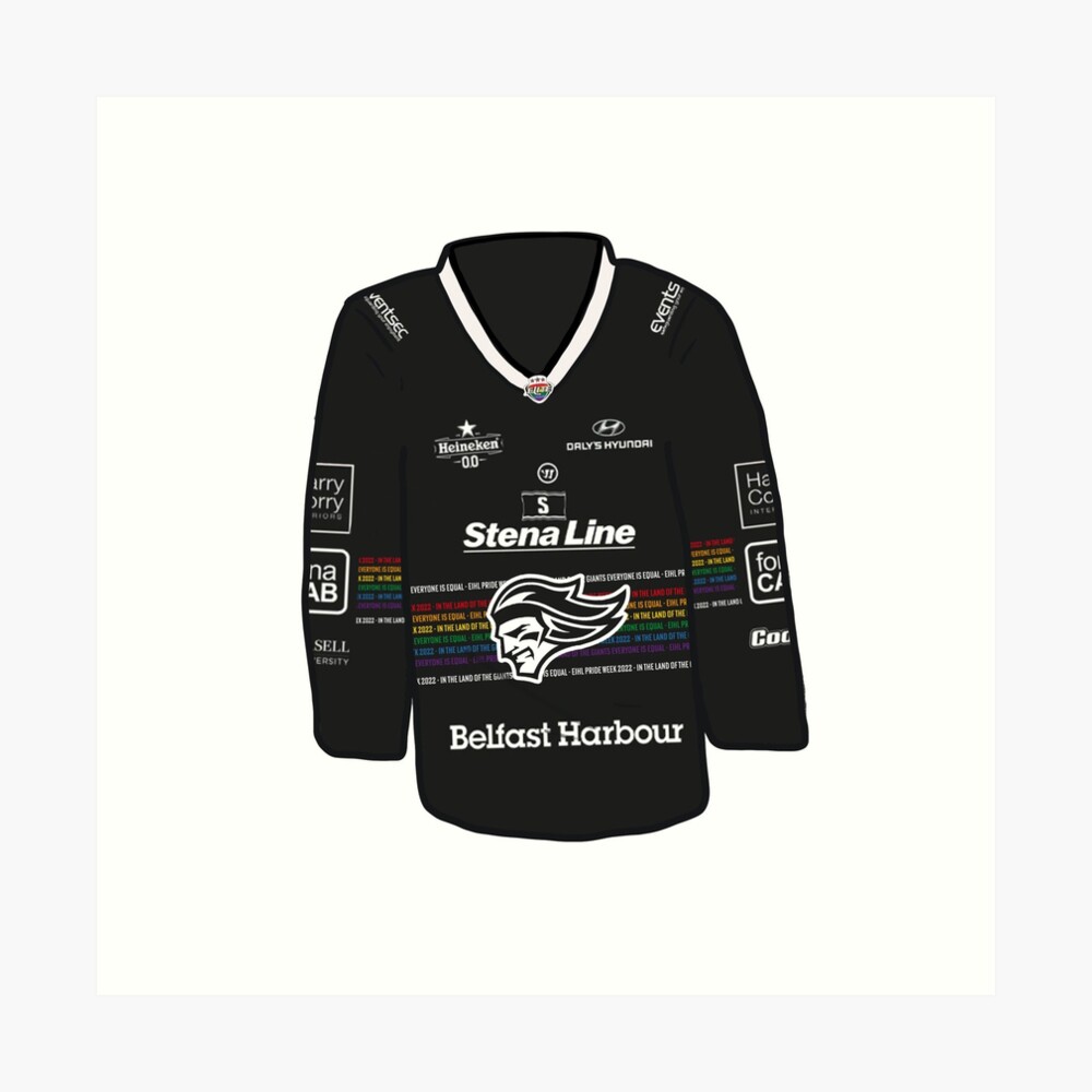 Belfast Giants Pride Jersey Sticker Sticker for Sale by SKsakura