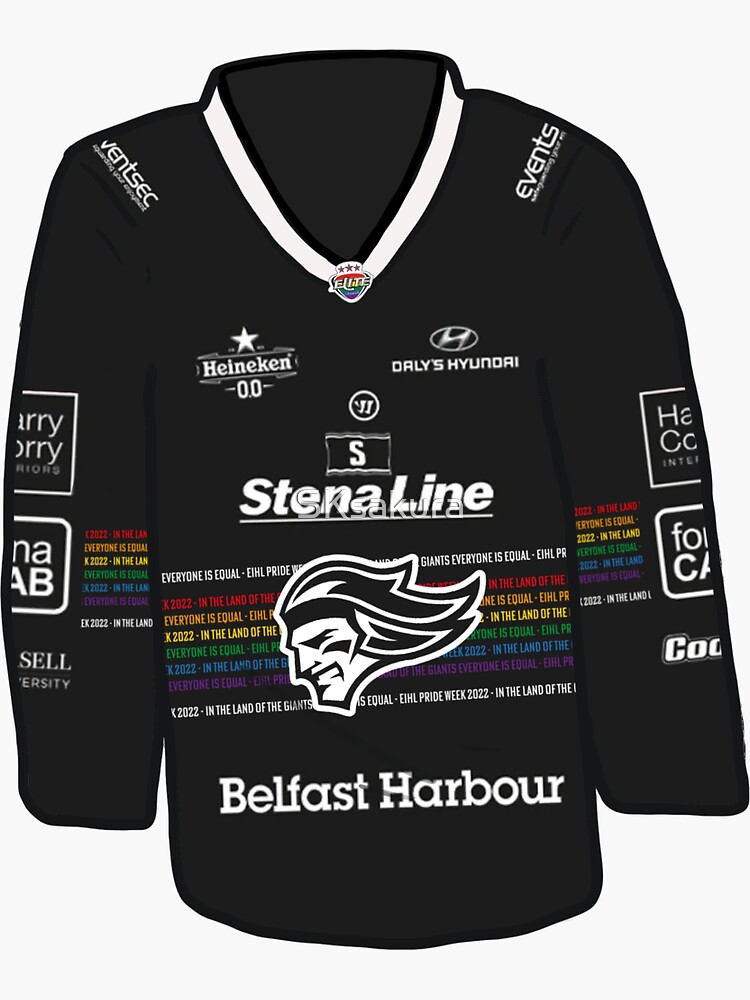 Belfast Giants Black on Black T-shirt