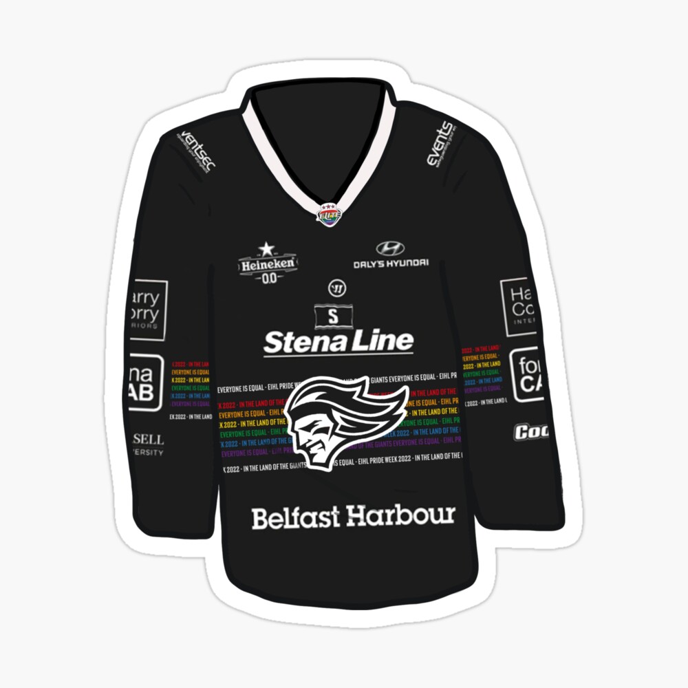 Belfast Giants Pride Jersey Sticker Sticker for Sale by SKsakura