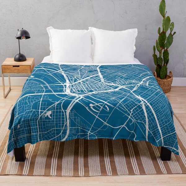Item preview, Dallas, TX, City Map - Blue designed and sold by helloadventure.