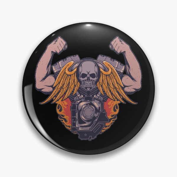 Item preview, motorcycle skull wings strong  Skull Art  Digital style  designed and sold by AEGMEDIA.