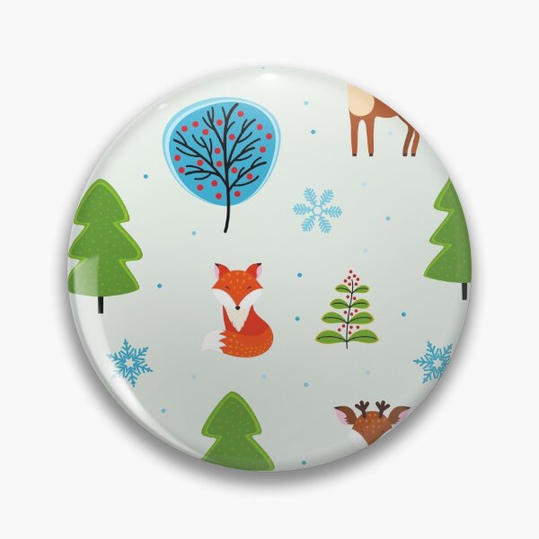 Item preview, Fox deer tree pattern designed and sold by fridayNightfunk.