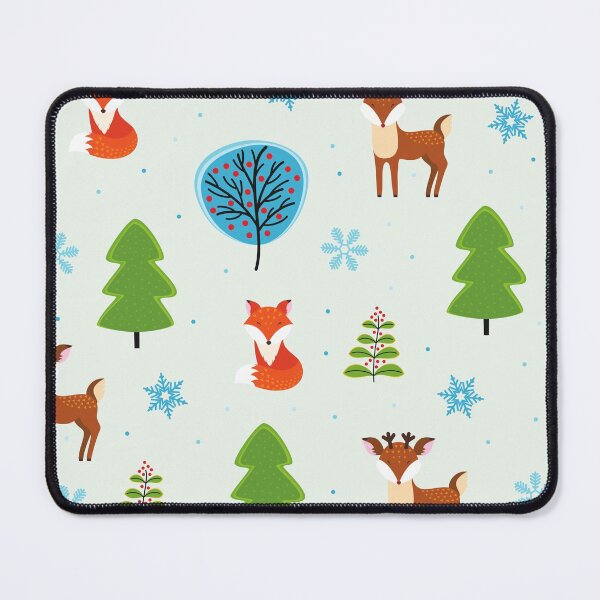 Item preview, Fox deer tree pattern designed and sold by fridayNightfunk.