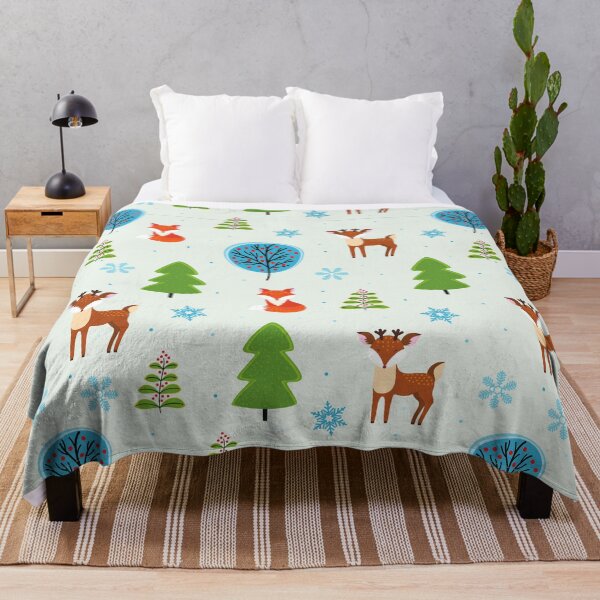 Item preview, Fox deer tree pattern designed and sold by fridayNightfunk.