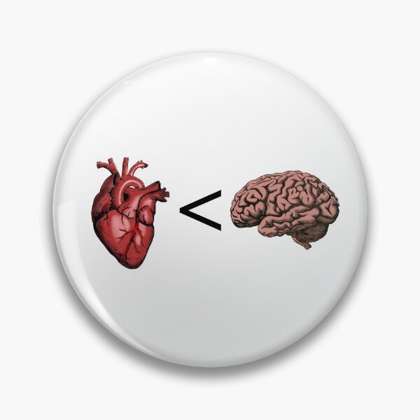 Item preview, Brain over Heart designed and sold by Catspeople.