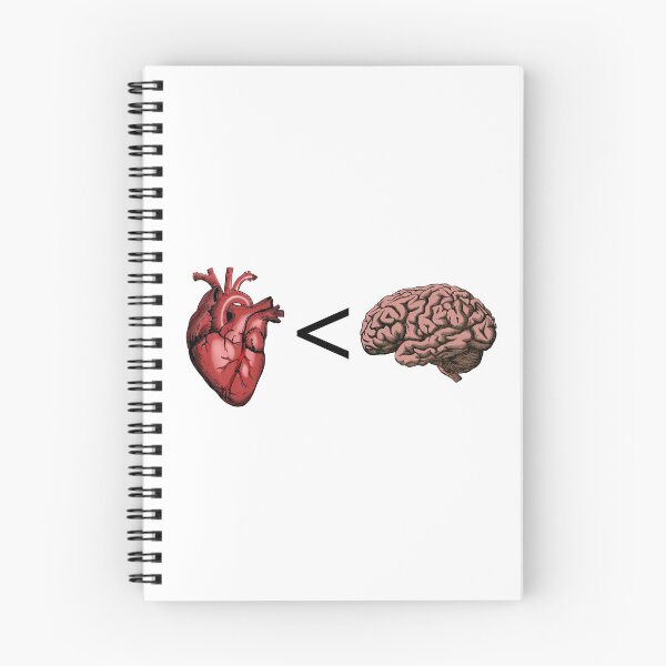 Item preview, Brain over Heart designed and sold by Catspeople.
