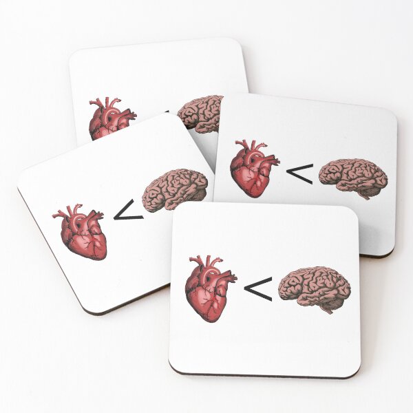 Item preview, Brain over Heart designed and sold by Catspeople.