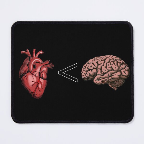 Item preview, Brain over Heart designed and sold by Catspeople.