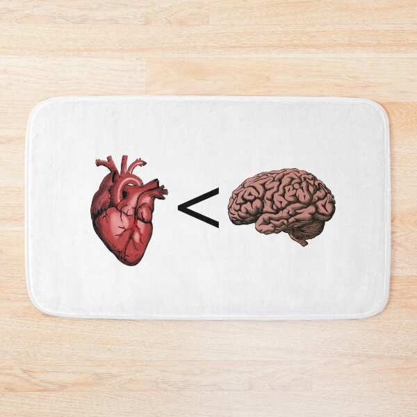 Item preview, Brain over Heart designed and sold by Catspeople.