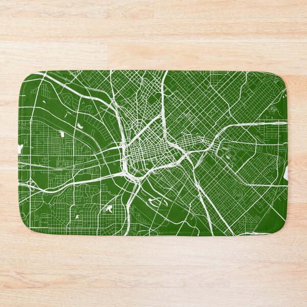 Item preview, Dallas, TX, City Map - Green designed and sold by helloadventure.