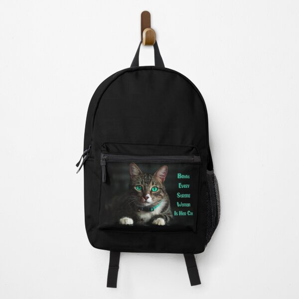 Item preview, Behind Every Strong Woman Is Her Cat designed and sold by laamriya974.