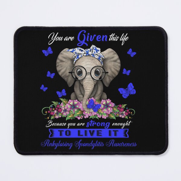 Item preview, Ankylosing Spondylitis Warrior Cute Elephant Lover Gifts designed and sold by Adropine.