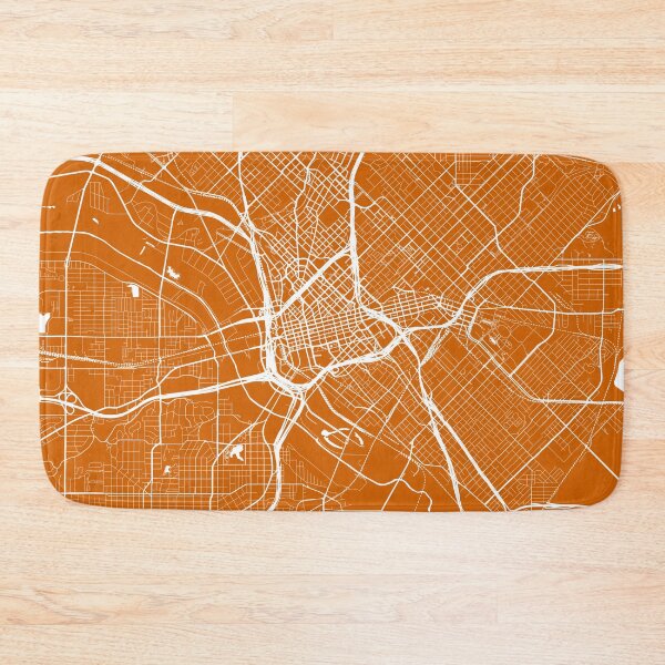 Item preview, Dallas, TX, City Map - Orange designed and sold by helloadventure.