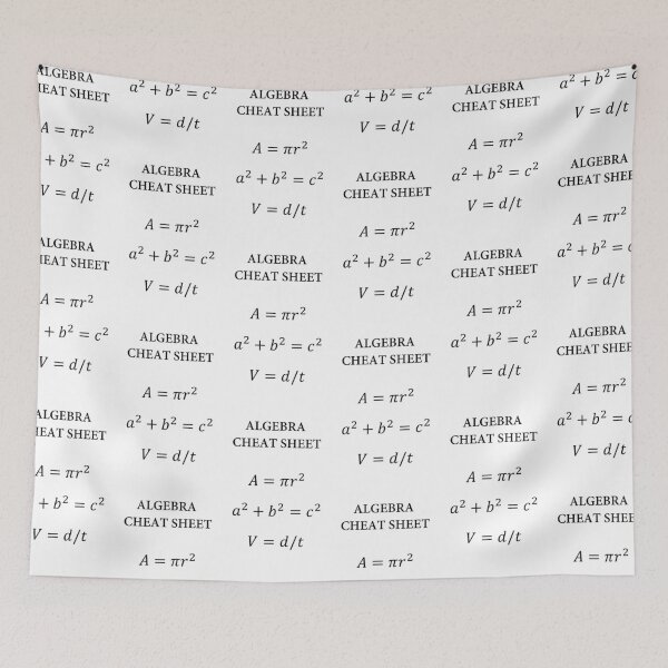 Item preview, Algebra Cheat Sheet designed and sold by candortees.