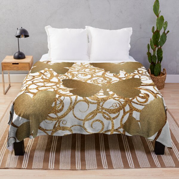 Item preview, BUTTERFLY GOLD-SWIRL PATTERN designed and sold by Kwayako.