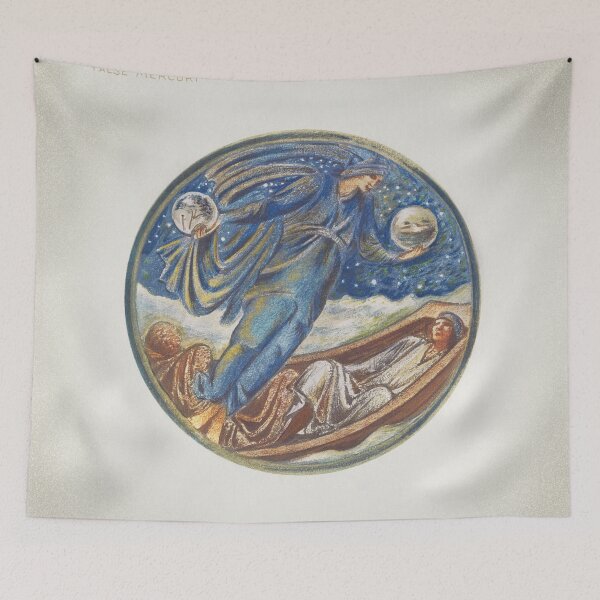 Item preview, False Mercury Sir Edwaerd Burne Jones painting designed and sold by UsedToBeStatue.