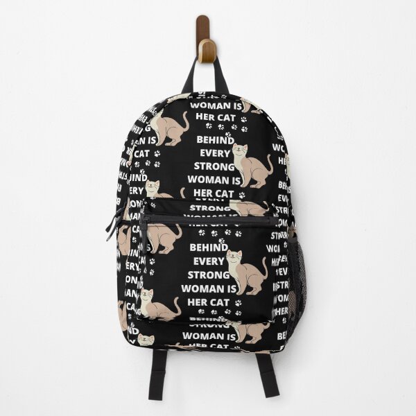 Item preview, Behind every strong woman is her cat designed and sold by Rsagur12.