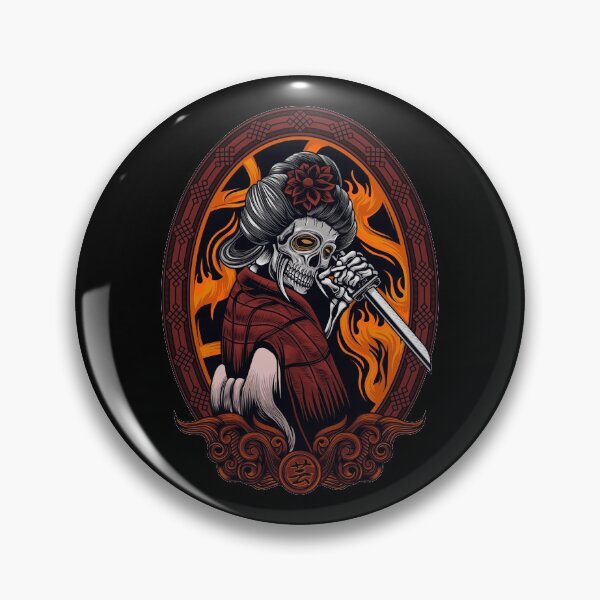 Item preview, Skull Art  Digital style Geisha Skull designed and sold by AEGMEDIA.