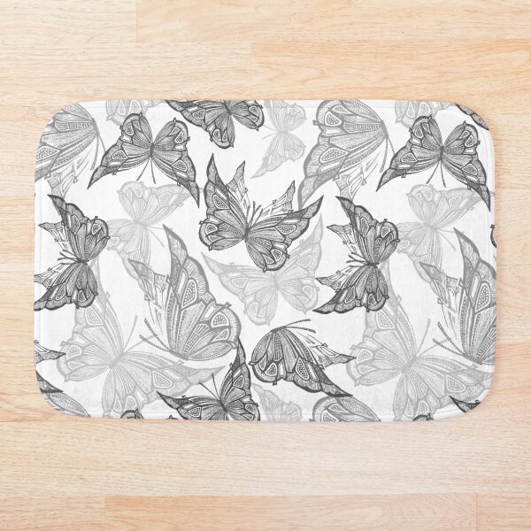 Item preview, Diseño de patrones sin fisuras de mariposas voladoras designed and sold by LP Design.