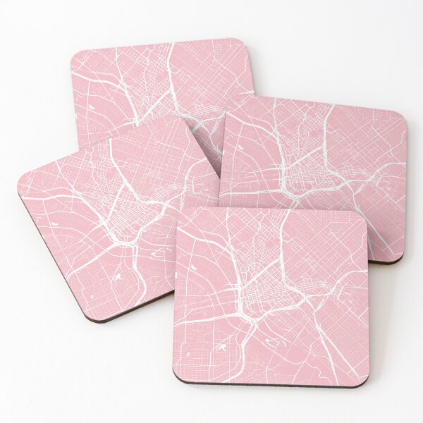 Item preview, Dallas, TX, City Map - Pink designed and sold by helloadventure.