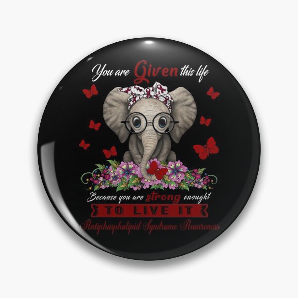 Item preview, Antiphospholipid Syndrome Warrior Cute Elephant Lover Gifts designed and sold by Adropine.