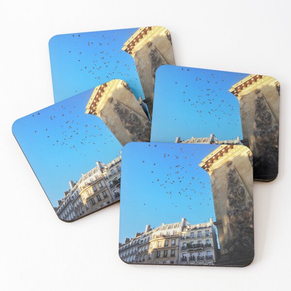 Item preview, Pigeons flying over the Saint Denis Gate, Paris designed and sold by Sara Sanchez PHOTO.