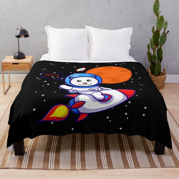 Item preview, cat says hey, cat in space new design. designed and sold by ESAMSTORE.