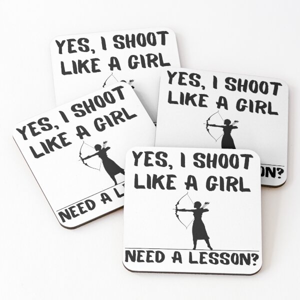 Item preview, I Shoot Like A Girl! Funny T-shirt men gift women gift designed and sold by InnovantDesigns.