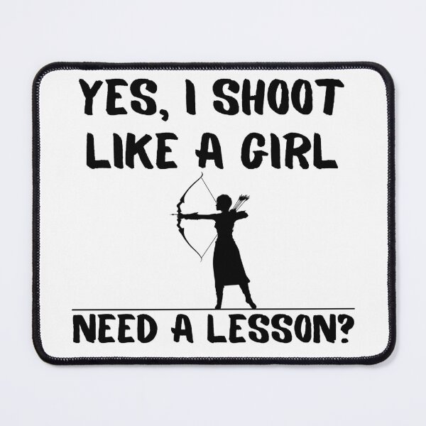 Item preview, I Shoot Like A Girl! Funny T-shirt men gift women gift designed and sold by InnovantDesigns.