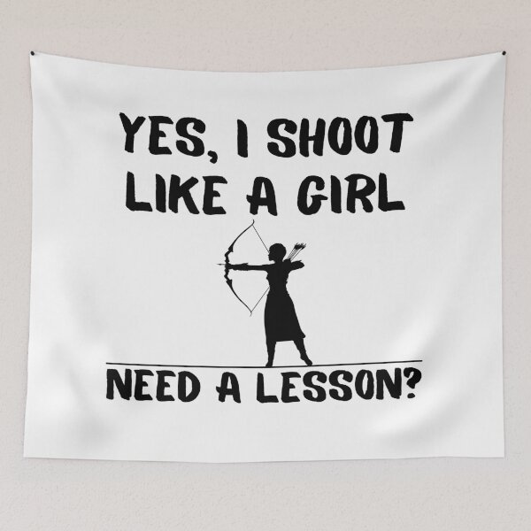 Item preview, I Shoot Like A Girl! Funny T-shirt men gift women gift designed and sold by InnovantDesigns.