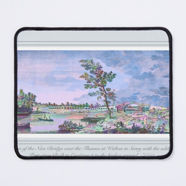 Item preview, New Bridge, Walton on Thames, Surrey, 1755 designed and sold by Malcolm Walker.