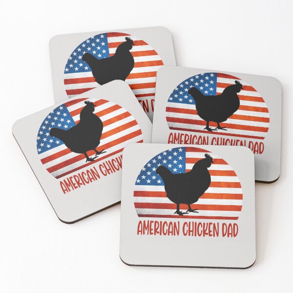 Item preview, Funny American Chicken Dad American Flag chicken farmers designed and sold by Sarah38.