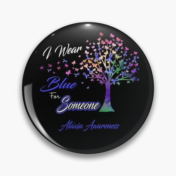 Item preview, Ribbon Tree I Wear Blue For Someone Ataxia Awareness designed and sold by Tadmab.