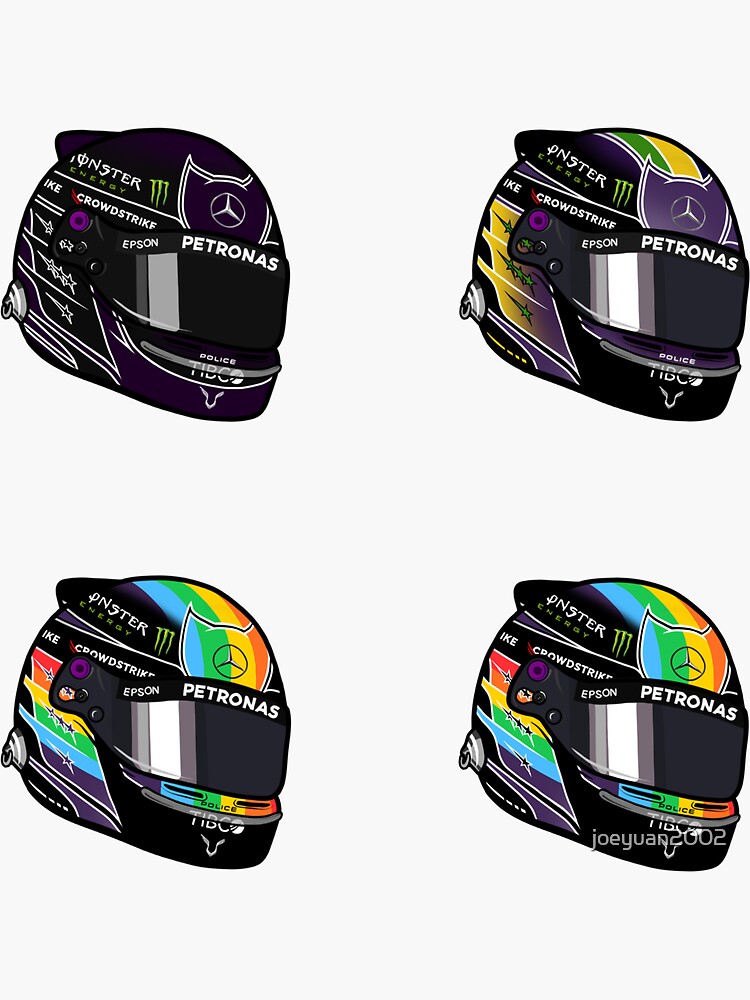 Lewis Hamilton 2021 Helmets by joeyuan2002