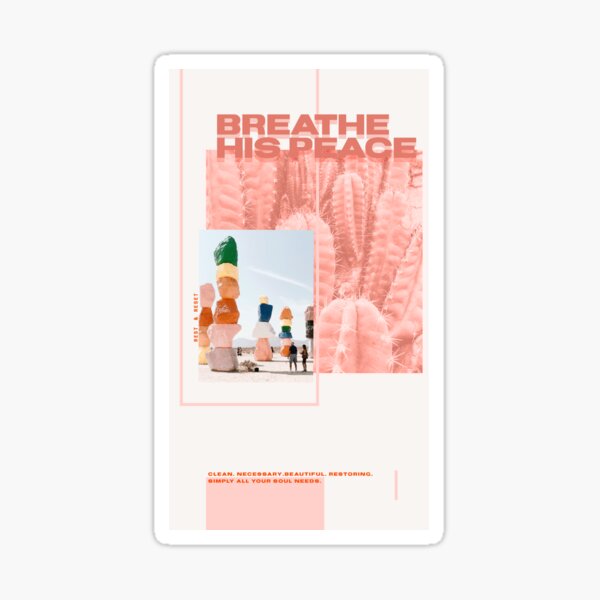 Item preview, Breathe His Peace Collage designed and sold by AshTreeCrtvCo.