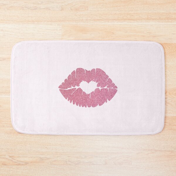 Item preview, Glitter Lips Kiss Plump Heart Sparkles Pink Lipstick Makeup designed and sold by Simplyy  Unique.