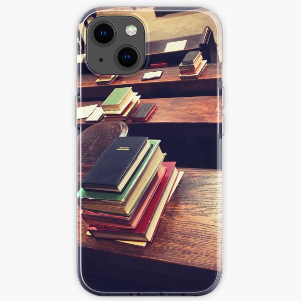 Books, Choir stalls, Lincoln Cathedral iPhone Soft Case