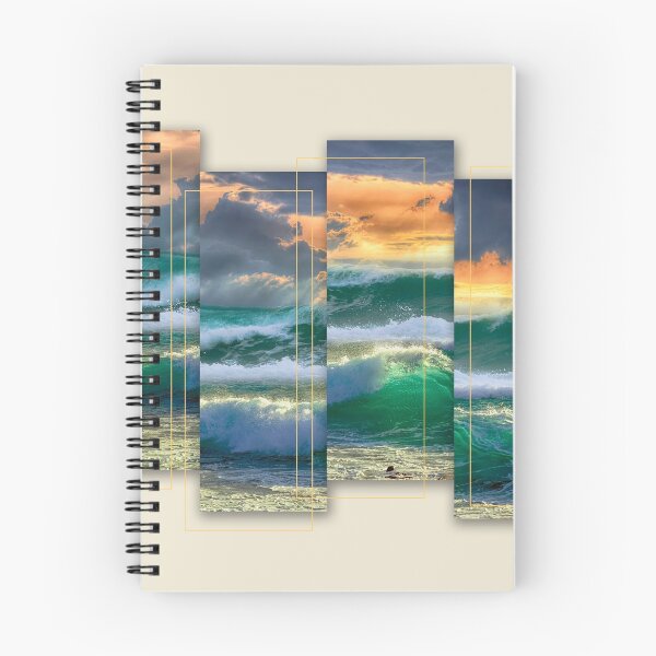Item preview, Ocean Waves Cresting on the Beach at Sunset designed and sold by BigAl3D.