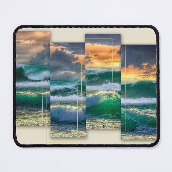 Item preview, Ocean Waves Cresting on the Beach at Sunset designed and sold by BigAl3D.