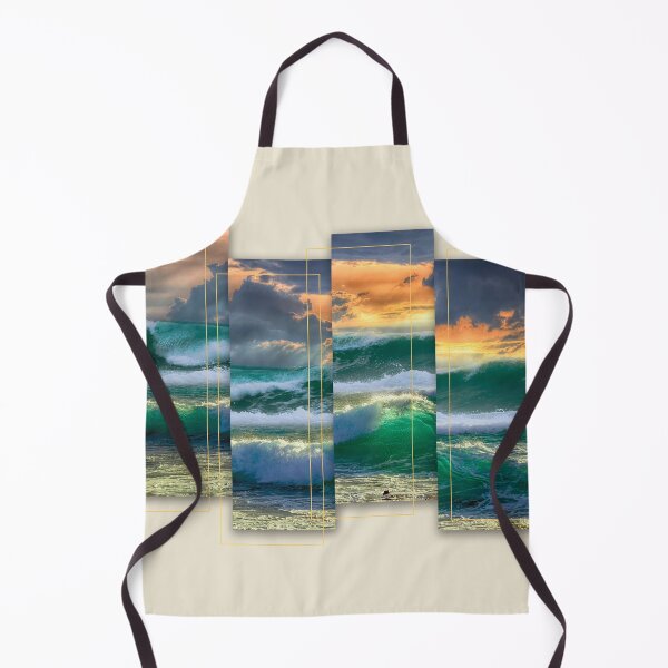 Item preview, Ocean Waves Cresting on the Beach at Sunset designed and sold by BigAl3D.