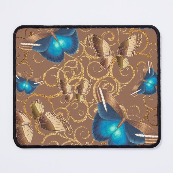 Item preview, BUTTERFLY- METALLIC BLUE & BRONZE designed and sold by Kwayako.