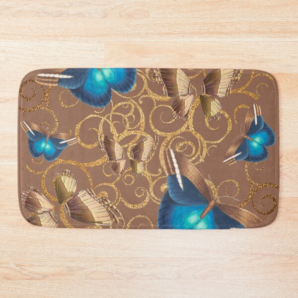 Item preview, BUTTERFLY- METALLIC BLUE & BRONZE designed and sold by Kwayako.