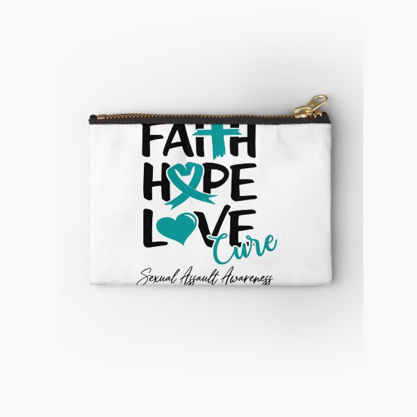 Item preview, Faith Hope Love Cure Sexual Assault Awareness designed and sold by Grooffos.