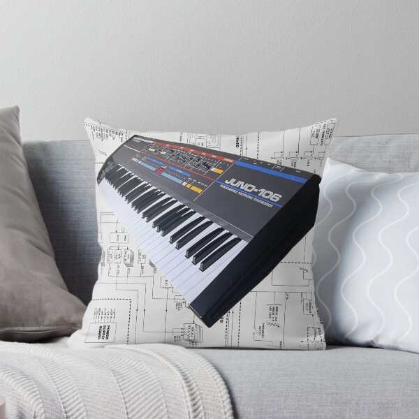 Item preview, Juno 106 synth designed and sold by Printosaurus.