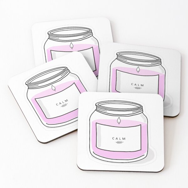 Item preview, pink calm candle designed and sold by jords-stickers.